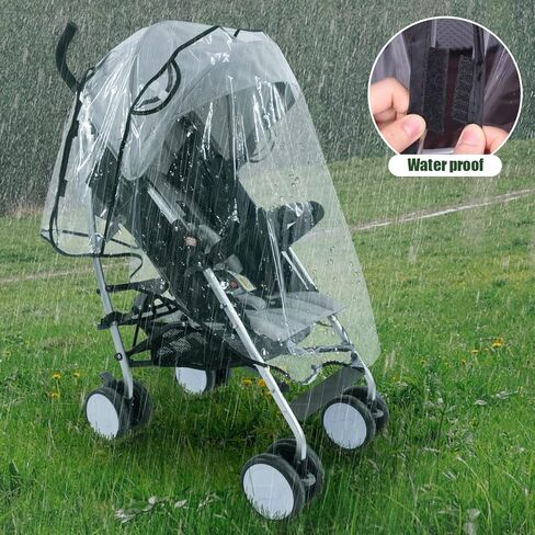 Cynebaby Universal Stroller Rain Cover, Waterproof Windproof Baby Travel Weather Shield for Rain Dust Snow Protection in Kuwait