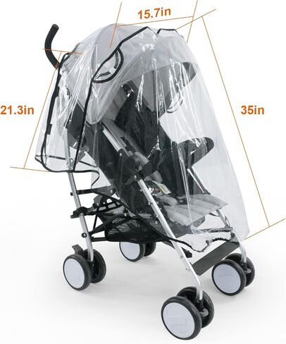 Cynebaby Universal Stroller Rain Cover, Waterproof Windproof Baby Travel Weather Shield for Rain Dust Snow Protection in Kuwait