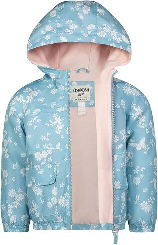 OshKosh B'Gosh Baby Girls' Midweight Hooded Fashion Jacket Coat with Fleece Lining in Saudi Arabia