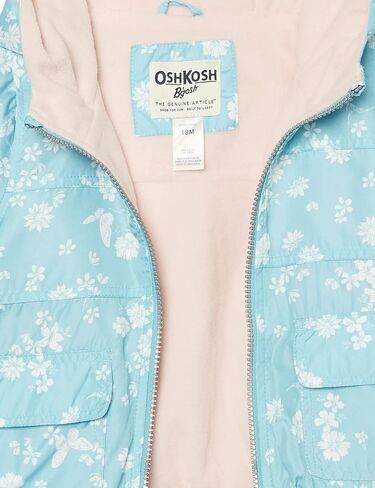 OshKosh B'Gosh Baby Girls' Midweight Hooded Fashion Jacket Coat with Fleece Lining in Saudi Arabia
