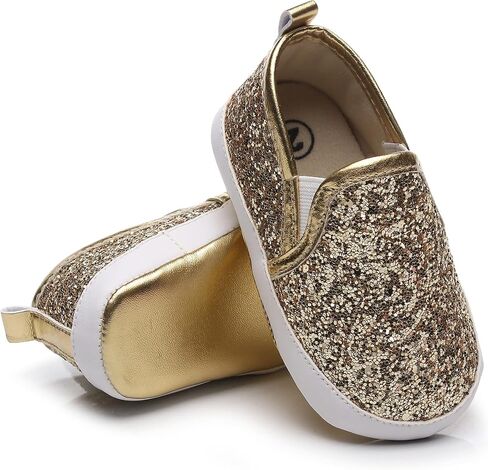 HONGTEYA Baby Boys Girls Shoes Infant Sneakers Baby Moccasins Pu Leather Soft Sole Anti-Slip Flats Toddlers First Walkers Newborn Crib Shoes Tennis Sports Shoes Outdoor Indoor in Saudi Arabia
