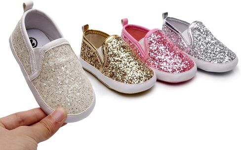 HONGTEYA Baby Boys Girls Shoes Infant Sneakers Baby Moccasins Pu Leather Soft Sole Anti-Slip Flats Toddlers First Walkers Newborn Crib Shoes Tennis Sports Shoes Outdoor Indoor in Saudi Arabia
