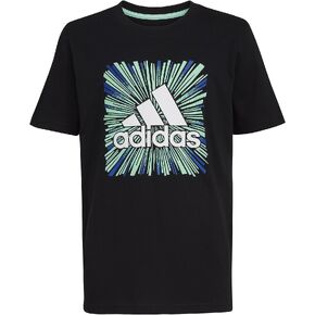 تي شيرت قطني بأكمام قصيرة وشعار Bos من adidas Baby للأولاد الصغار in Kuwait