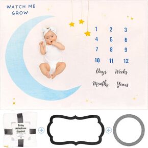 Baby Milestone Blanket, Milestone Blanket for Baby Boy, Baby Boy Milestone Blanket, Baby Monthly Milestone Blanket boy, boy Milestone Blanket, Monthly Baby Milestone Blanket Baby Month 40x50in in Saudi Arabia