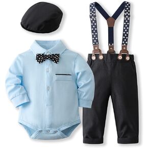 Kimocat Baby Boys Clothes Sets Long Sleeve and Pants Gentleman Outfit Suits in Saudi Arabia
