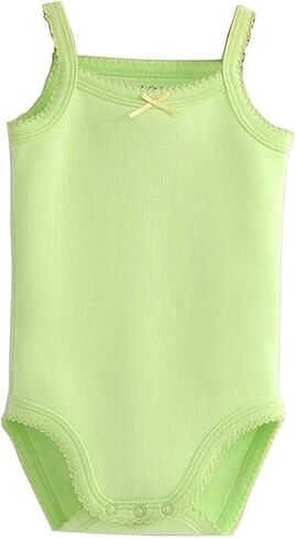 Girls Spaghetti Strap Bodysuit Sleeveless Tank Top Cotton One-Pieces Pack of Summer Baby Clothes Outfit in Saudi Arabia