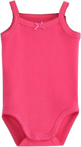 Girls Spaghetti Strap Bodysuit Sleeveless Tank Top Cotton One-Pieces Pack of Summer Baby Clothes Outfit in Saudi Arabia