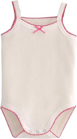 Girls Spaghetti Strap Bodysuit Sleeveless Tank Top Cotton One-Pieces Pack of Summer Baby Clothes Outfit in Saudi Arabia