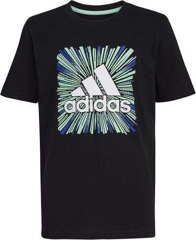 تي شيرت قطني بأكمام قصيرة وشعار Bos من adidas Baby للأولاد الصغار in Kuwait