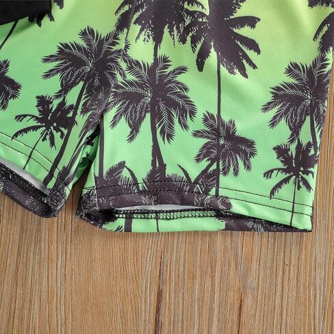 Rtnnsbbfcm Toddler Baby Boy Summer Clothes Sleeveless Letter Print Vest Top Palm Dinosaur Shorts 2Pcs Casual Outfit in Saudi Arabia