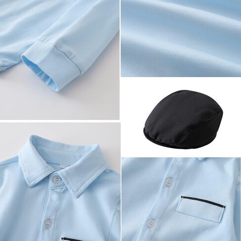 Kimocat Baby Boys Clothes Sets Long Sleeve and Pants Gentleman Outfit Suits in Kuwait