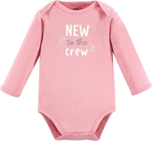 Touched by Nature Unisex Baby Organic Cotton Long-Sleeve Bodysuits, Girl Safari, 12-18 Months in Kuwait