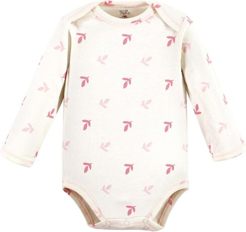 Touched by Nature Unisex Baby Organic Cotton Long-Sleeve Bodysuits, Girl Safari, 12-18 Months in Kuwait
