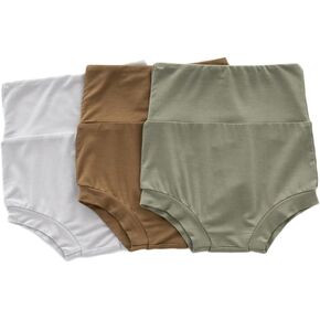 SUZEL 3 Packs Baby Girls Boys Bamboo Viscose Bloomers Shorts High Waisted Short Pants in Saudi Arabia