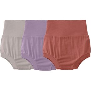 SUZEL 3 Packs Baby Girls Boys Bamboo Viscose Bloomers Shorts High Waisted Short Pants