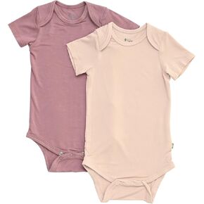 بدلة للجسم KYTE BABY - بدلة للجسم للجنسين - بدلة للجسم للأطفال بأكمام قصيرة مصنوعة من مادة رايون الخيزران، عبوتان in Kuwait