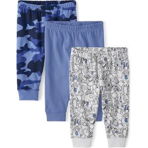 The Children's Place Baby Boys' and Newborn Jogger Bottoms 3-Pack in Kuwait