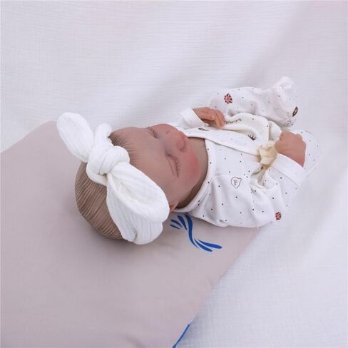 Sugarmelon Original Cotton Gauze Headband for Newborn Toddler Infant Baby Girl Kids Muslin Cotton Hair Bow Headbands Turban Elastic Hair Bands (6 pcs Knot Headband) in Saudi Arabia