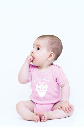 CBTwear Can't Wait Til My Beard Comes In Funny Baby Bodysuit in Saudi Arabia