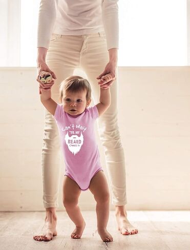 CBTwear Can't Wait Til My Beard Comes In Funny Baby Bodysuit in Saudi Arabia