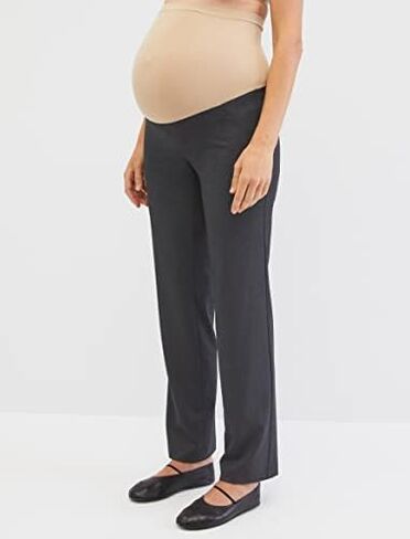 Motherhood Maternity Women's Bi-Stretch Secret Fit Belly Straight Leg Suiting Pant in Saudi Arabia