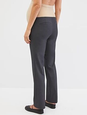 Motherhood Maternity Women's Bi-Stretch Secret Fit Belly Straight Leg Suiting Pant in Saudi Arabia