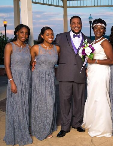 فستان نسائي طويل من الدانتيل من Wedtrend، فستان طويل لوصيفة العروس بدون أكمام، فستان رسمي لحفلات الزفاف in Kuwait