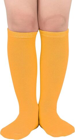 Durio Kids Soccer Socks Soft Cotton Toddler Soccer Socks for Boys and Girls Knee High Sports Tube Socks in Kuwait