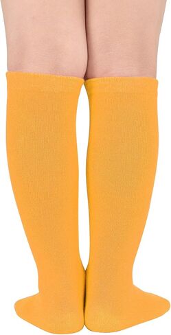 Durio Kids Soccer Socks Soft Cotton Toddler Soccer Socks for Boys and Girls Knee High Sports Tube Socks in Kuwait