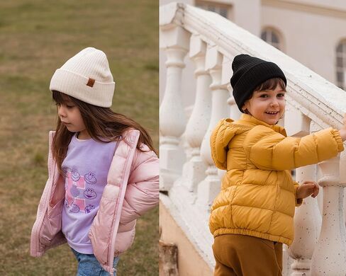 قبعات مون كيتي بيبي بيني قبعات ناعمة ودافئة محبوكة للأطفال الرضع قبعات للأولاد in Kuwait