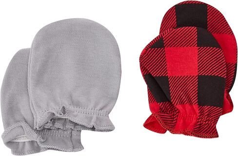 Hudson Baby Unisex Baby Cotton Cap and Scratch Mitten Set in Saudi Arabia