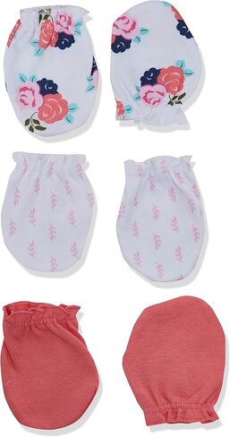 Hudson Baby Unisex Baby Cotton Cap and Scratch Mitten Set in Saudi Arabia