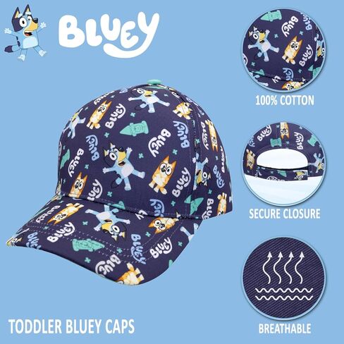 بلوي قبعة بيسبول للاطفال الصغار - قبعة لطيفة للاطفال - قبعة كرة للاطفال الصغار قابلة للتعديل - قبعة مضحكة للاطفال ذوي الاذنين المسطحة in Kuwait