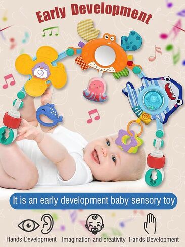 Pau1Hami1ton Baby Stroller Arch Toys, Car Seat Toys,Bouncer Toy Bar/Mobile for Bassinet,Adjustable Baby Hanging Toys Fit for Crib Bed,Stroller,Car Seat.S-19(Koala) in Saudi Arabia
