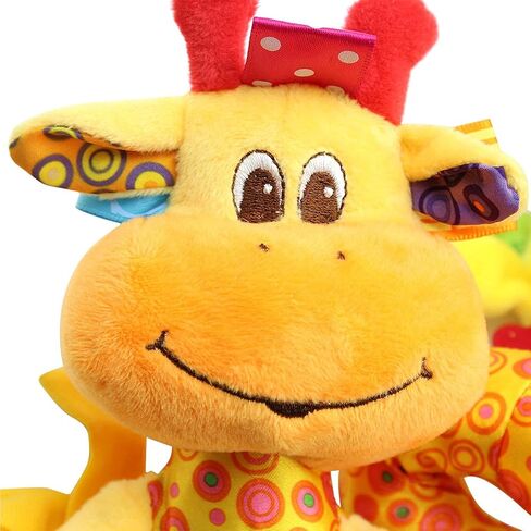 VX-star Baby Pram Crib Ornament Hangings Yellow Cute Little Deer Shape Design Spiral Plush Toys Stroller and Travel Activity Toy in Saudi Arabia