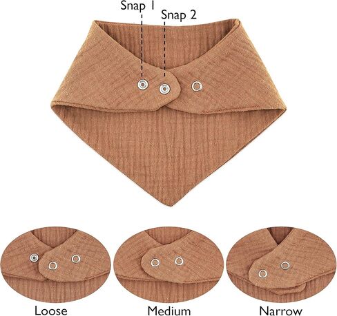 صدريات أطفال من ميردف موسلين مكونة من 10 صدريات أطفال باندانا للجنسين من الأولاد والبنات، مجموعة من 10 ألوان ثابتة من القطن بنسبة 100% in Kuwait