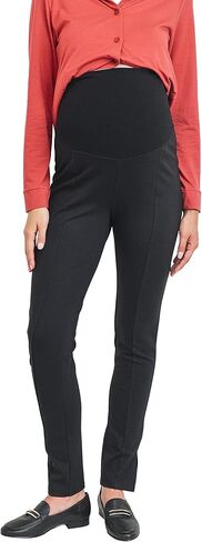 LaClef Women's Over The Belly Tapered Stretch Maternity Pants in Saudi Arabia