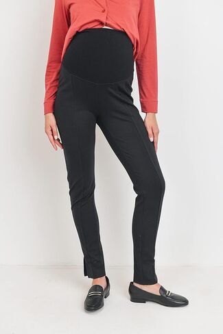 LaClef Women's Over The Belly Tapered Stretch Maternity Pants in Saudi Arabia