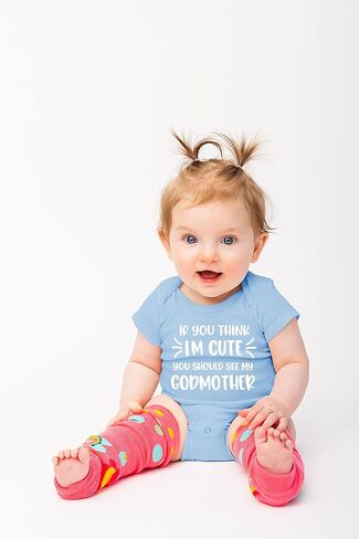 Belle Homie If You Think I'm Cute You Should See My Godmother - Funny Newborn Baby Essentials Bodysuit in Saudi Arabia