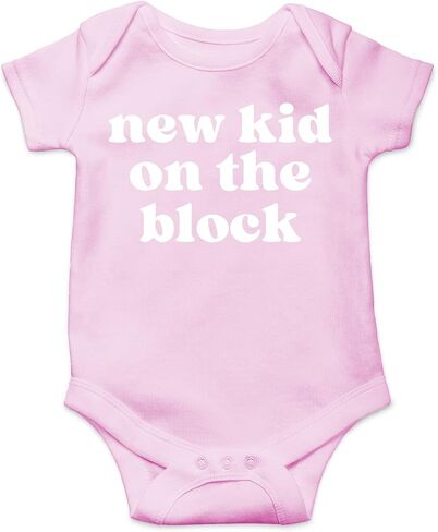 Belle Homie New Kid On The Block - Funny Baby Essentials Bodysuit - Baby Boy Clothes Newborn Girl Outfits in Saudi Arabia