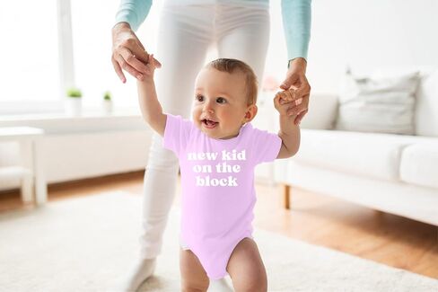 Belle Homie New Kid On The Block - Funny Baby Essentials Bodysuit - Baby Boy Clothes Newborn Girl Outfits in Saudi Arabia