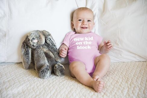 Belle Homie New Kid On The Block - Funny Baby Essentials Bodysuit - Baby Boy Clothes Newborn Girl Outfits in Saudi Arabia