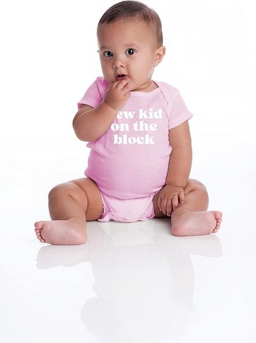 Belle Homie New Kid On The Block - Funny Baby Essentials Bodysuit - Baby Boy Clothes Newborn Girl Outfits in Saudi Arabia