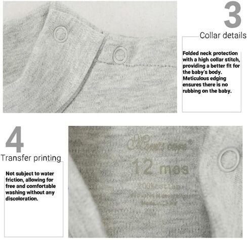 CuteOn Baby Unisex Cotton Long-Sleeve Bodysuits Solid Turtleneck Onesies in Saudi Arabia