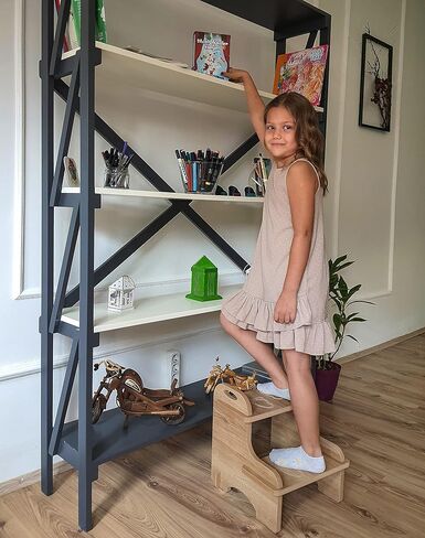 سافير هوم كرسي متدرج للاطفال، متين وامن وقوي وسهل التجميع بدون براغي لحوض الحمام، مقعد بتصميم مونتيسوري للتدريب على المرحاض in Kuwait