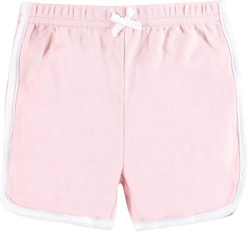 Hudson Baby Unisex Baby and Toddler Shorts Bottoms 4-Pack, Pink Black, 3-6 Months in Saudi Arabia