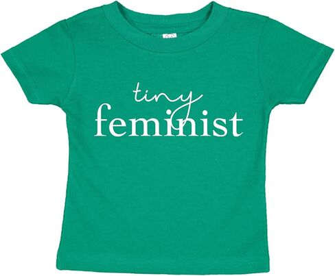 Tees & Tails Tiny Feminist Baby Infant Toddler Tee Shirt (Assorted Colors) in Kuwait