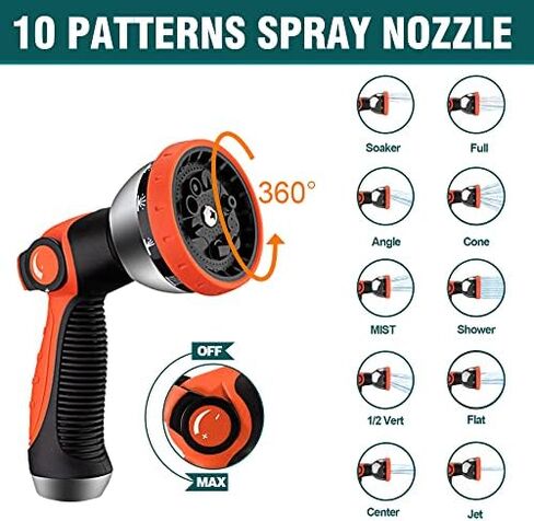 خرطوم حديقة معدني بطول 50 قدم - خرطوم مياه من الفولاذ المقاوم للصدأ، خرطوم حديقة مرن شديد التحمل قابل للطي ولا يحتوي على أنابيب مياه ملتوية in Kuwait