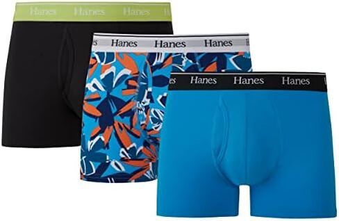 Hanes Originals Men’s Boxer Briefs & Trunks, Stretch Cotton Moisture-Wicking Underwear, Modern Fit Low Rise, Multipacks in Kuwait