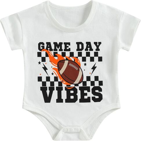FEIBEL Unisex Baby Summer Clothes Baby Boy Girl Short Sleeve Bodysuit Waffle Knitted Romper Crewneck Playsuits in Kuwait